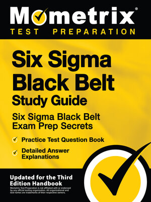 cover image of Six Sigma Black Belt Study Guide